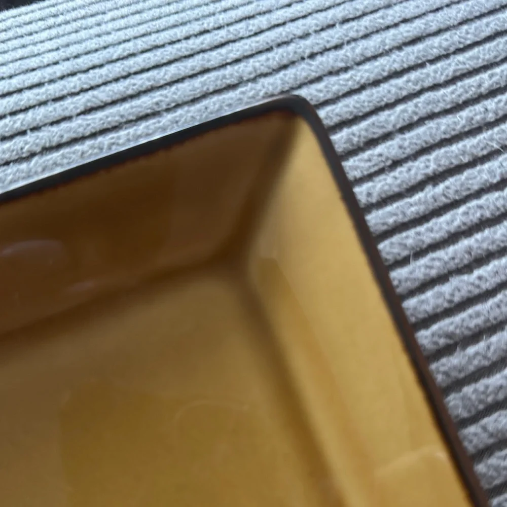 Pottery Barn Asian Square Mustard Rectangular Platter and Bowl